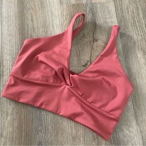 Zella Twist Around Renew Sports Bra Size S Mauve